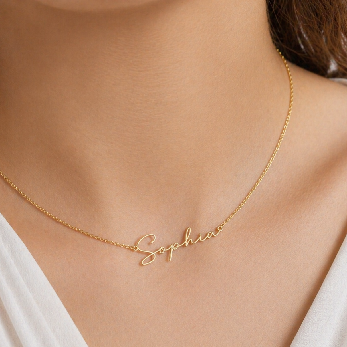 Personalized Signature Style Name Necklace | Dainty Custom Handmade Jewelry, Wedding & Anniversary Gift for Her