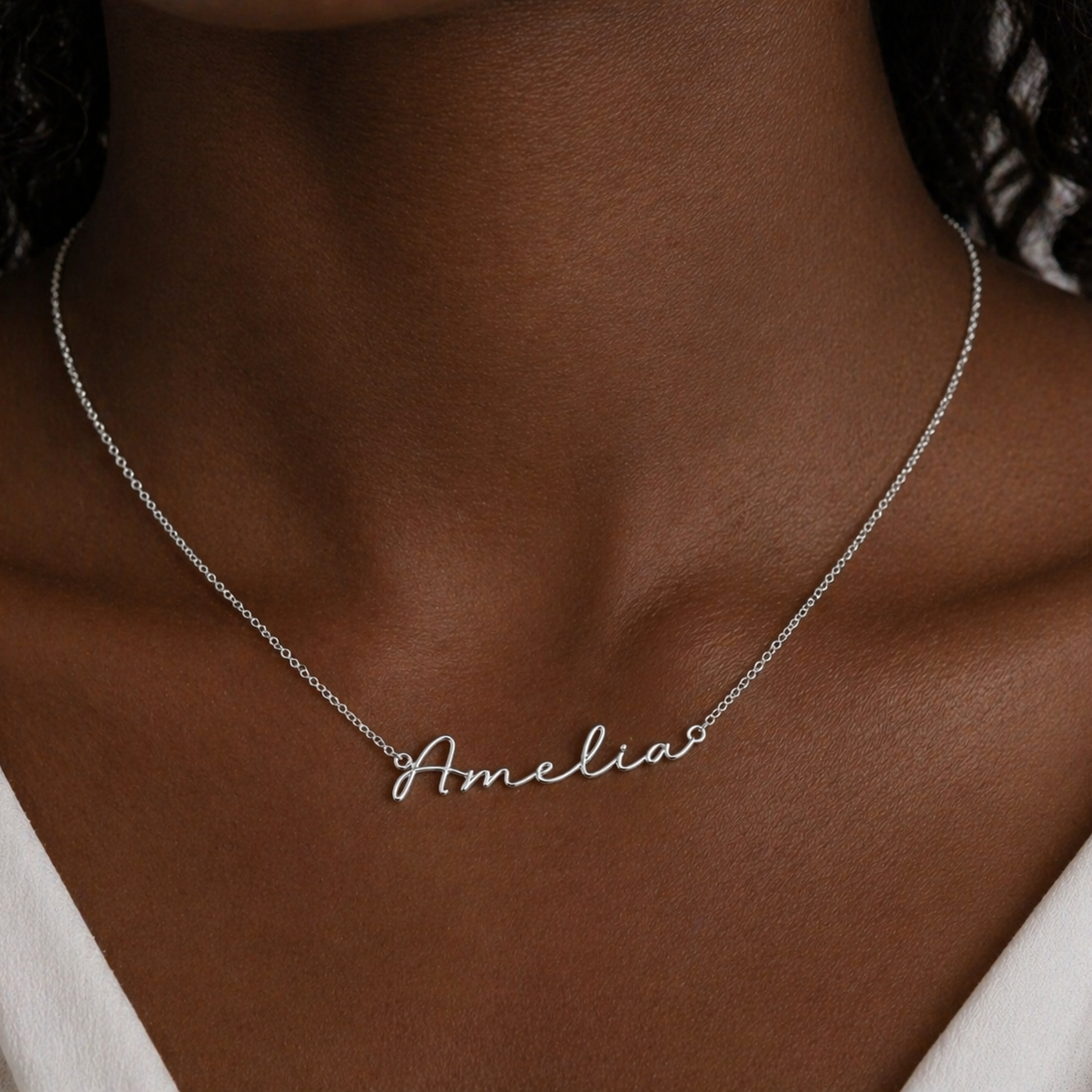 Personalized Signature Style Name Necklace | Dainty Custom Handmade Jewelry, Wedding & Anniversary Gift for Her