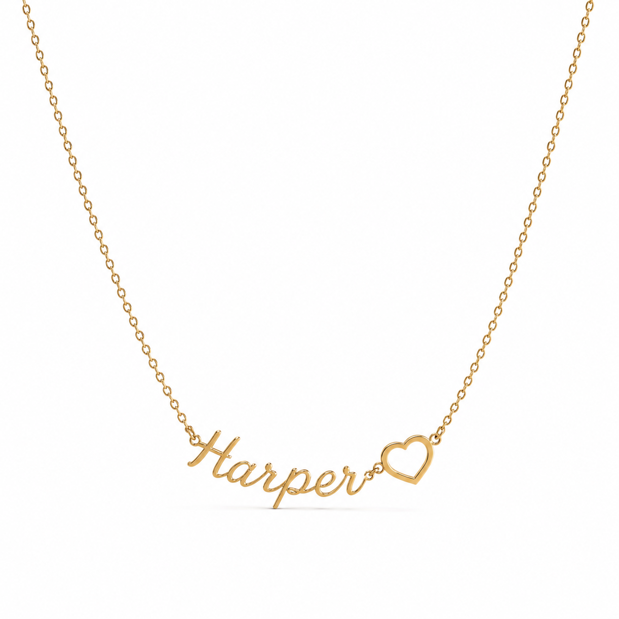Personalized Two Name Heart Necklace, Custom Names Jewelry, Mom Gift, Couple Gift