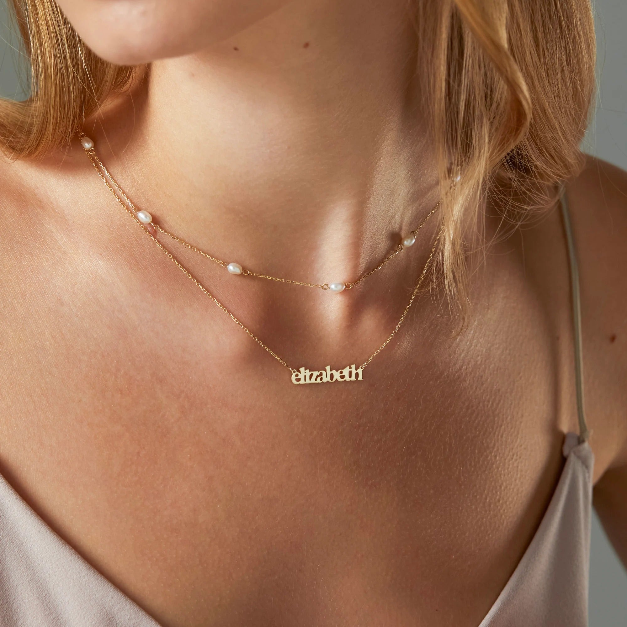 Personalized Custom Name Gold-Plated Necklace – Live Preview Design