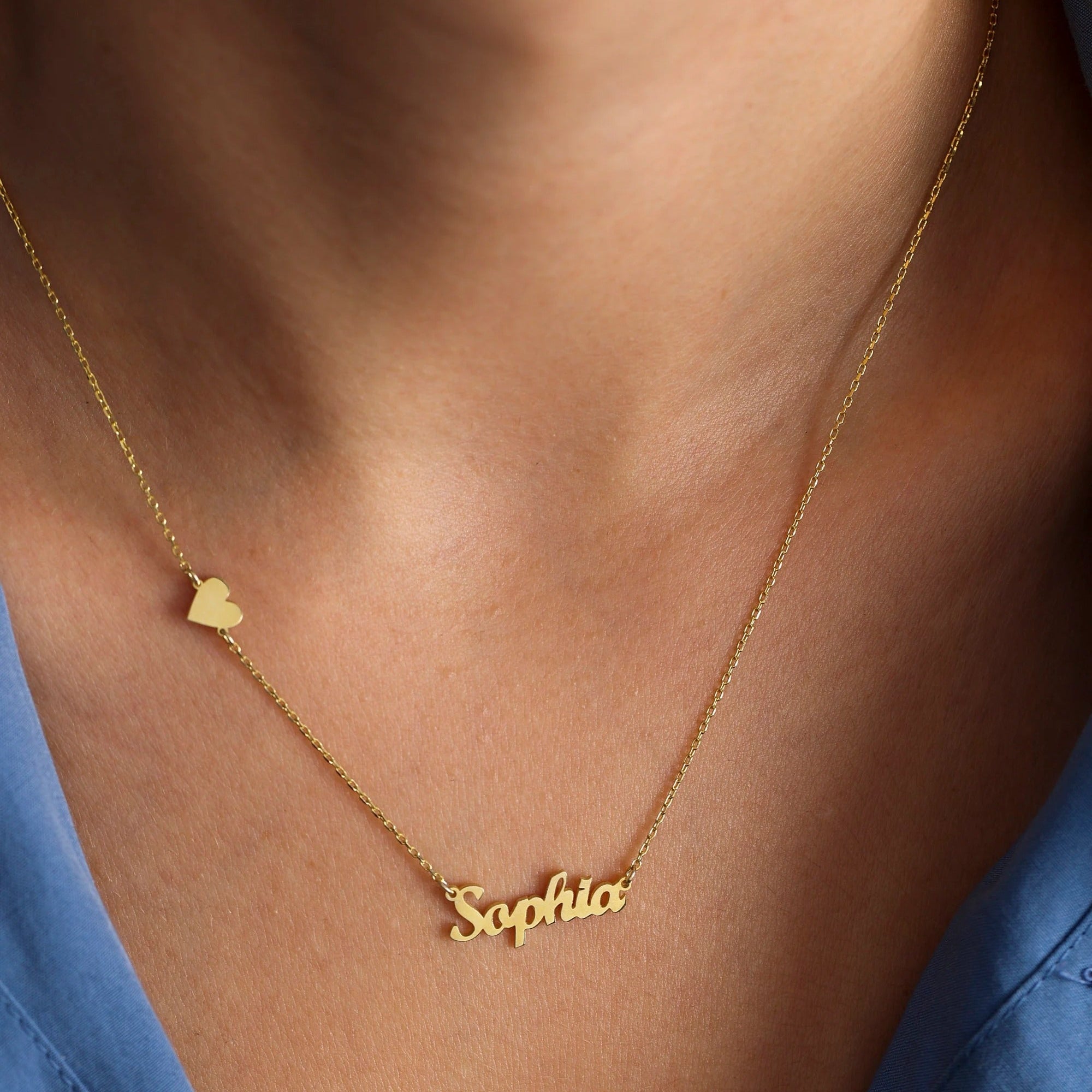 Personalized Custom Name Gold-Plated Necklace – Live Preview Design
