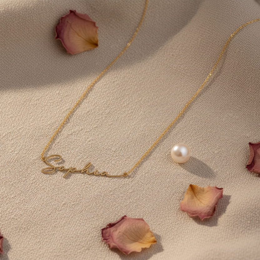 Personalized Signature Style Name Necklace